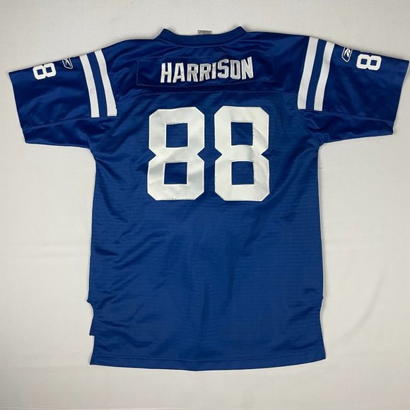 Marvin Harrison Indianapolis Colts Reebok Stitch Jersey Blue Women's Size XL 88 - Picture 7 of 11